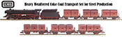 German DB Custom Weathered Steel Coke Train Port Set